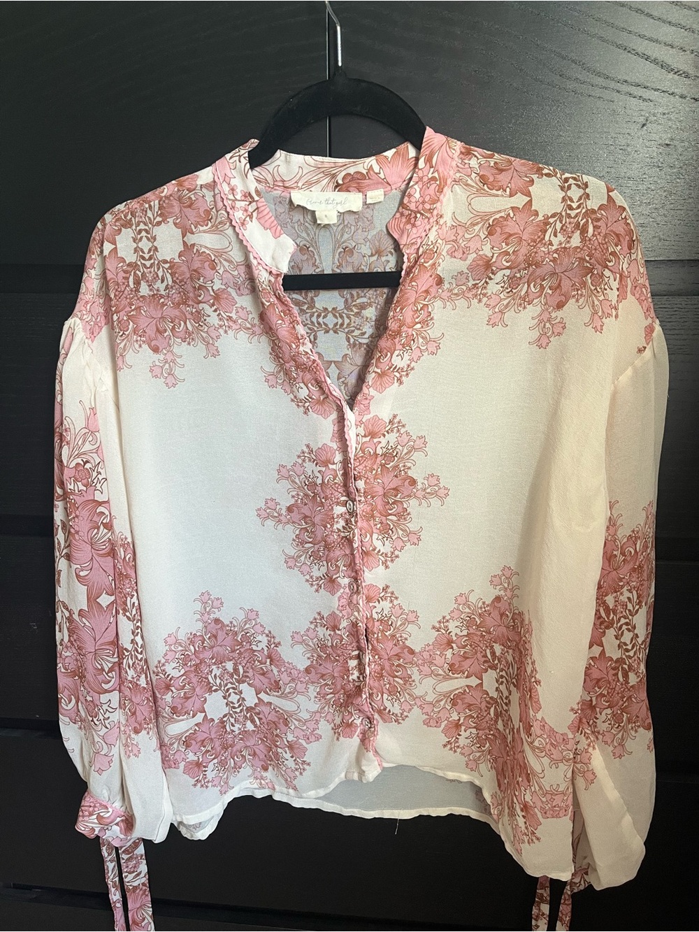 Forever That Girl Boho Floral Feminine Puff Sleeve Cottagecore Romantic Small